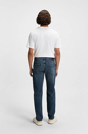 Jeans BOSS Maine Regular Fit Comfort Stretch Jeans Blå | 50501843, 1