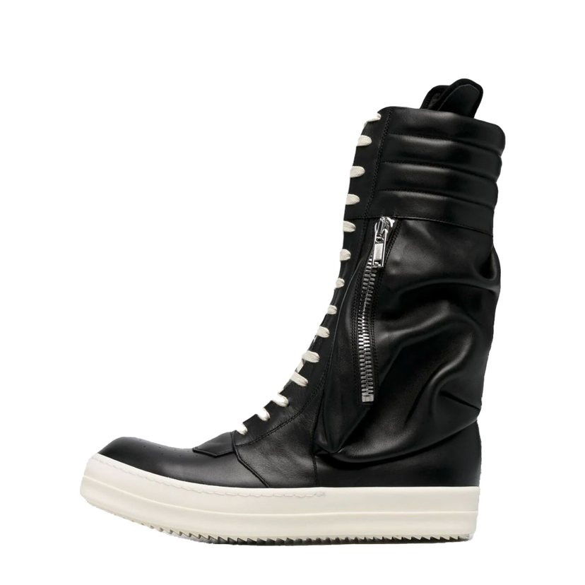 Sneakers og sko Rick Owens Cargo Basket Leather Boots Sort | RU21S6899 LPO 911