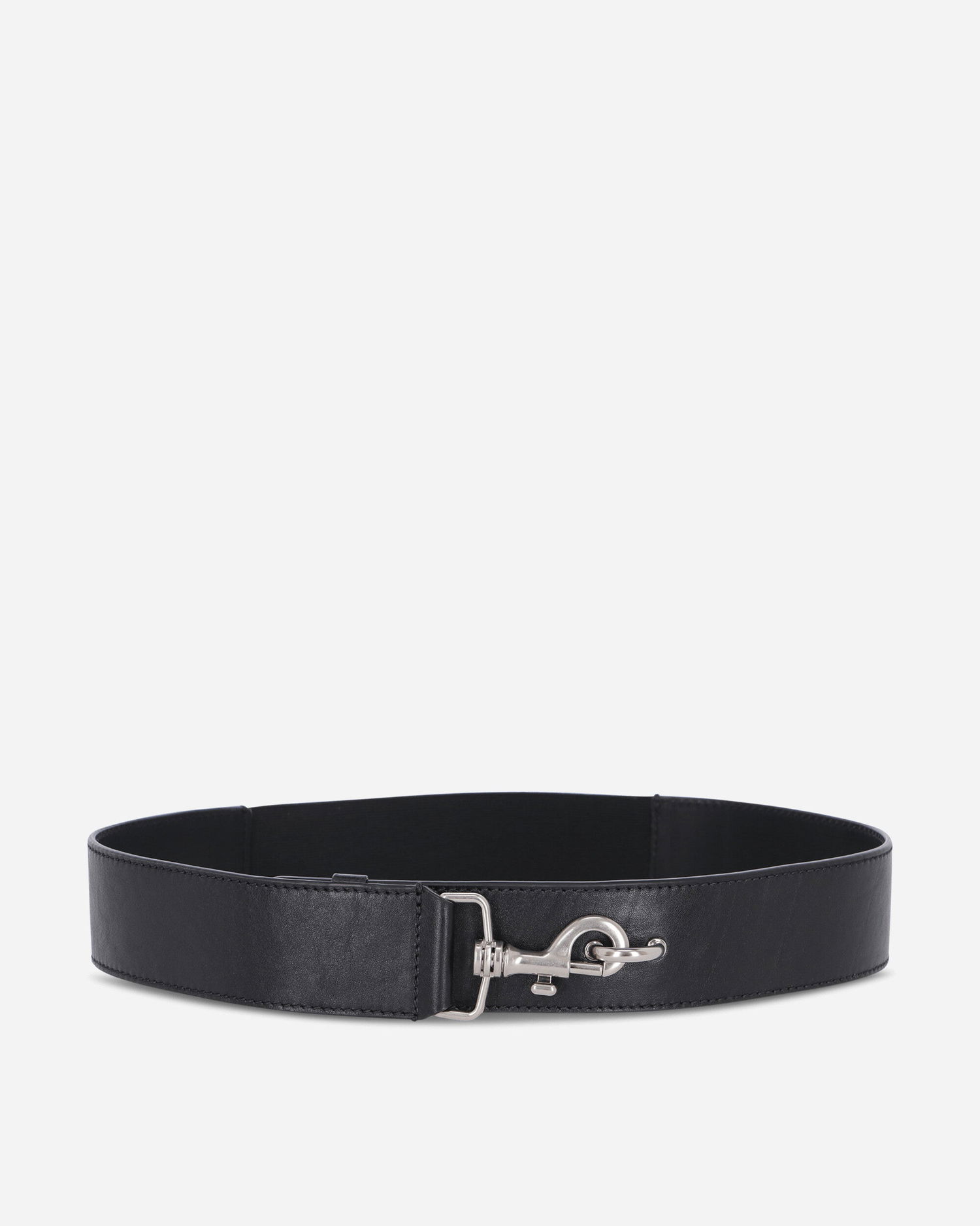 Bælter Dries Van Noten Elasticated Leather Belt Sort | 252-021404-151 900, 1