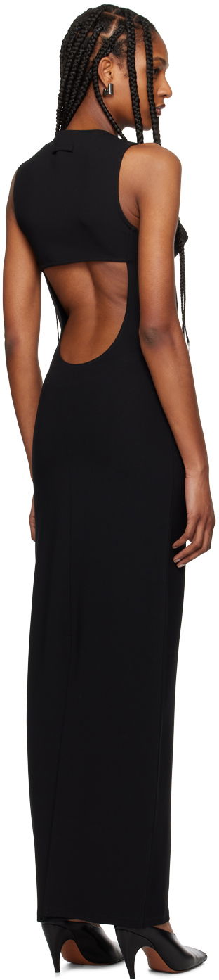 Kjole Jean Paul Gaultier Gaultier Cone Bra Maxi Dress Sort | 24/25-F-RO122-J053-00, 2