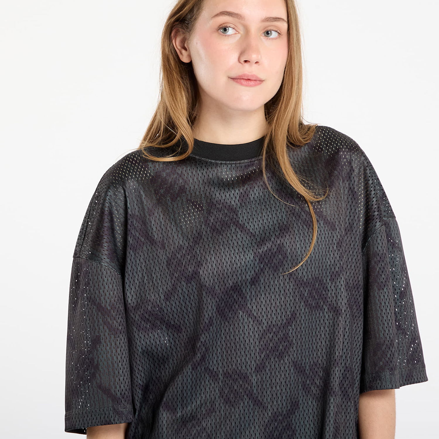 T-shirt DAILY PAPER T-shirt Matchstick Mesh Ss T-Shirt Rosin Green Sort | 2521065, 1