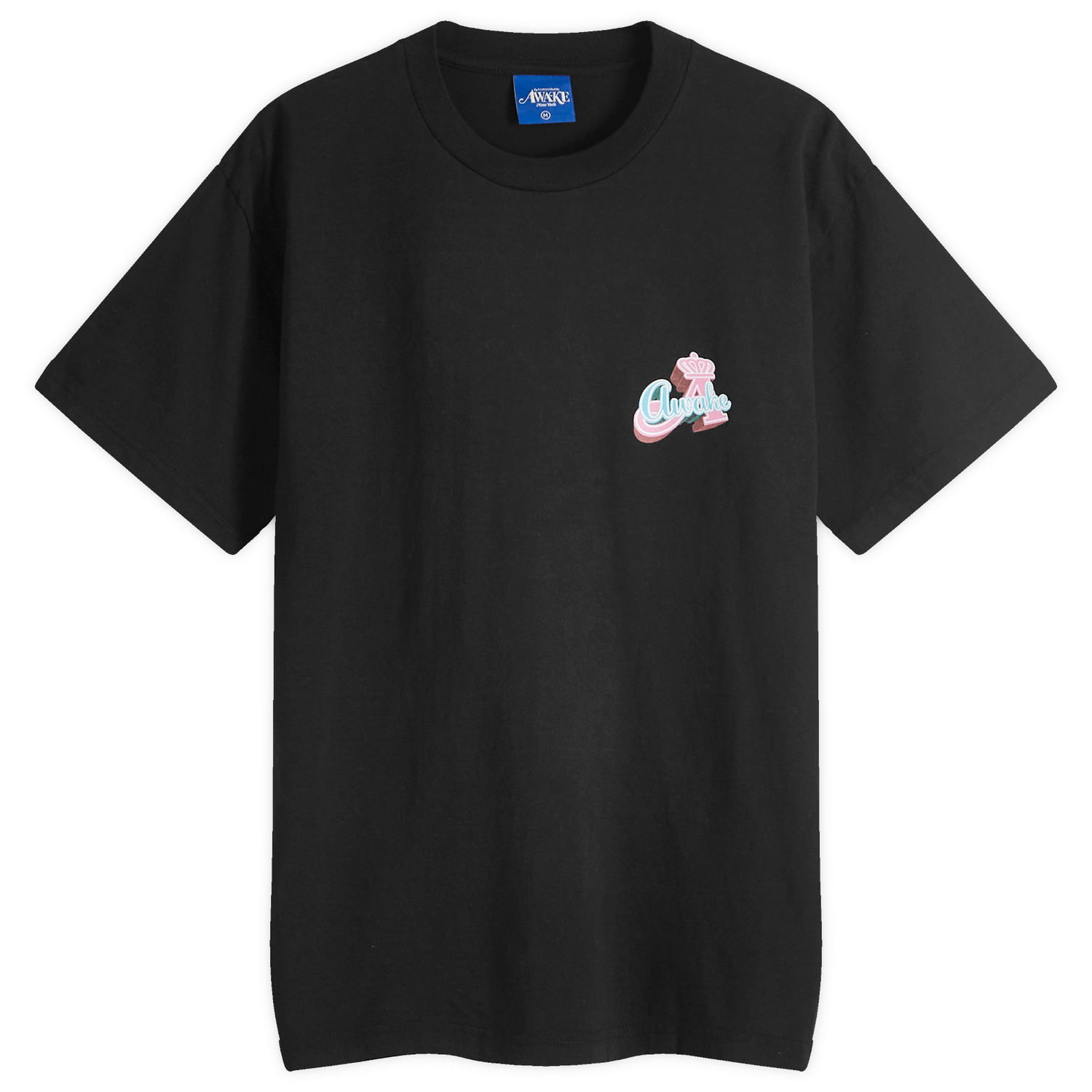 T-shirt Awake NY Crown A T-Shirt Sort | AWK-FW24-TS302-BLK, 0