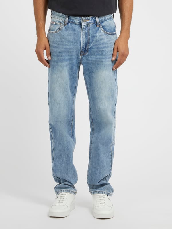 Jeans GUESS Straight Denim Blå | M3GG45D4XY0, 0