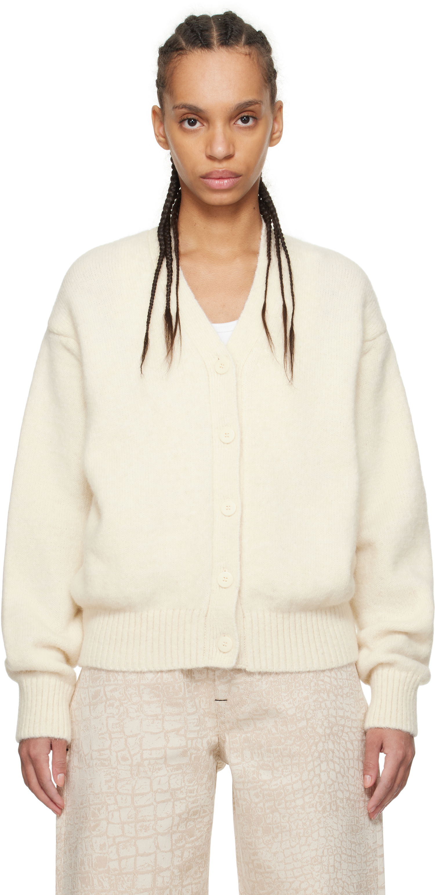 Sweater Jacquemus Jacquemus 'The Jacquemus' Cardigan Hvid | 25E251KN622-2329, 0