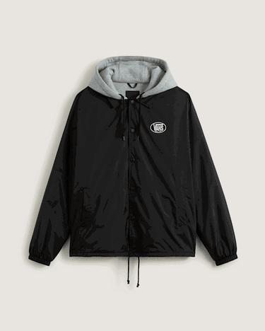 Jakke Vans Riley Hooded Coaches Jacket Sort | VN000P75BLK, 0