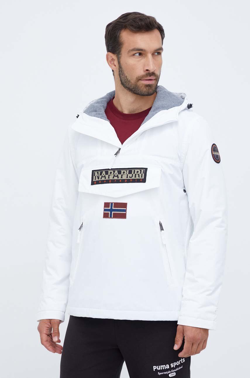 Vindjakke Napapijri Overhead Anorak Jacket Hvid | NP0A4GMD0021, 0