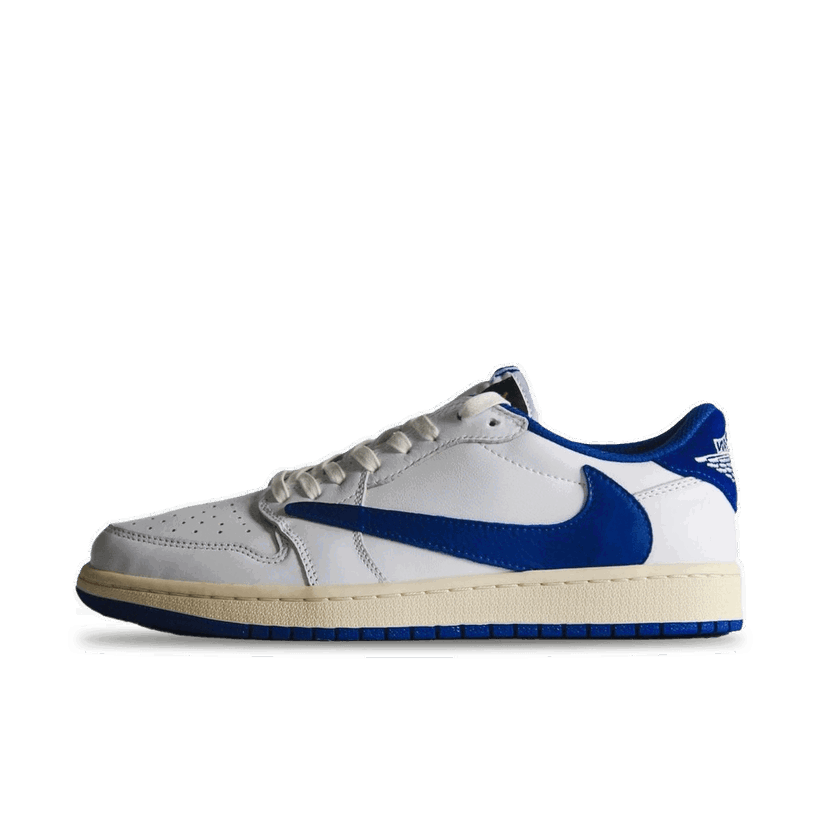 Sneakers og sko Jordan Travis Scott x fragment design x Air Jordan 1 Low OG "Military Blue" Hvid | DM7866-104