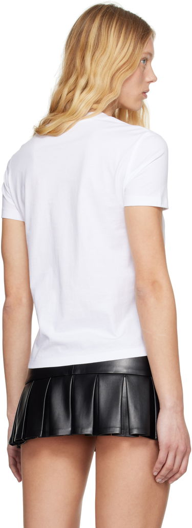 T-shirt Versace Versace Jeans Couture Sequinned Logo T-Shirt Hvid | E78HAHE02_ECJ00E, 2