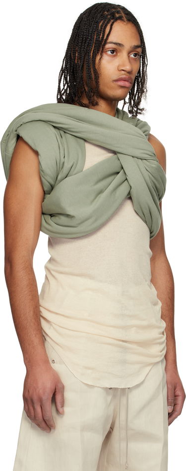 Tanktop Rick Owens Rick Owens Hollywood Triple Donut Top Beige | RU01E5432 JA, 1