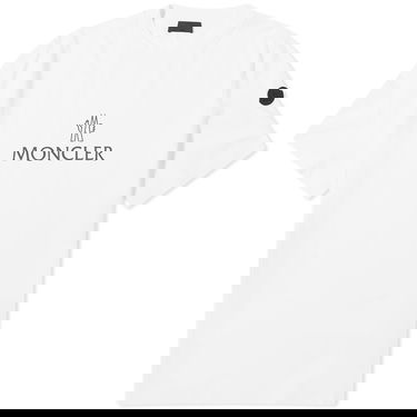 T-shirt Moncler Text Logo T-Shirt White Hvid | 8C000-60-829H8-001, 0