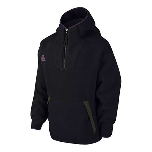 Sweatshirt Nike ACG ACG Fleece Half Zipper Hoodie Sort | AJ1987-010