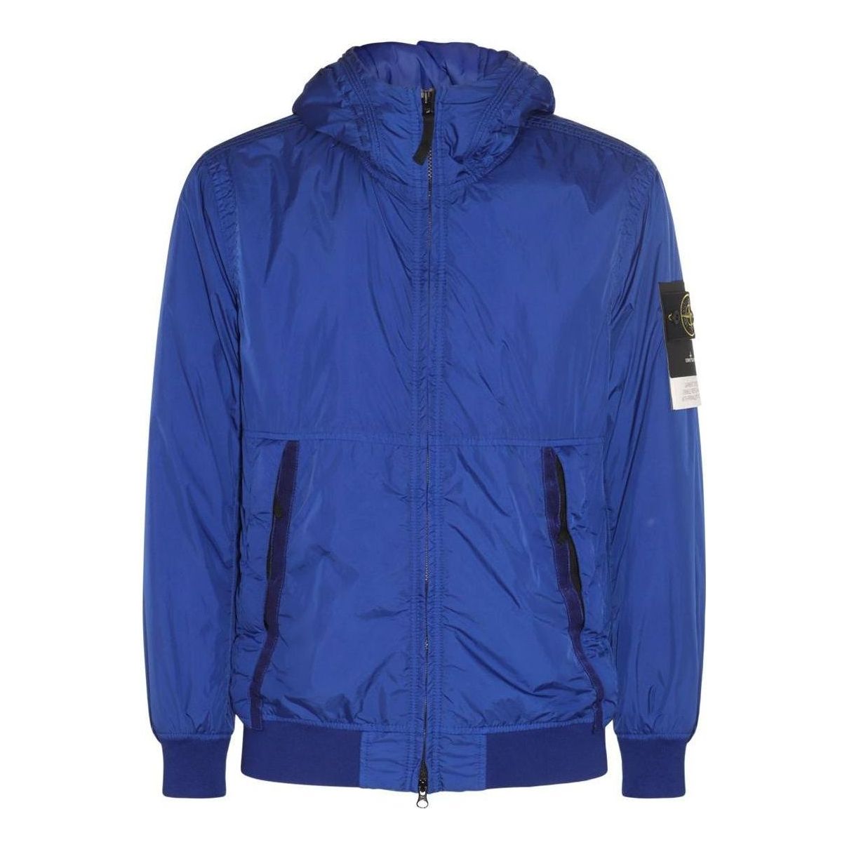 Vindjakke Stone Island Hooded Track Jacket with Logo Patch Blå | 791540823-V0022, 0