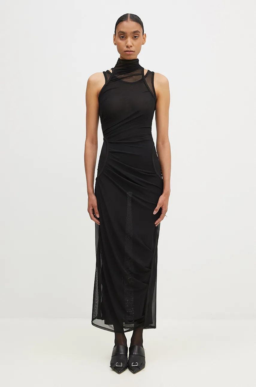 Kjole Coperni Maxi Mesh Dress Sort | COPR107557, 0