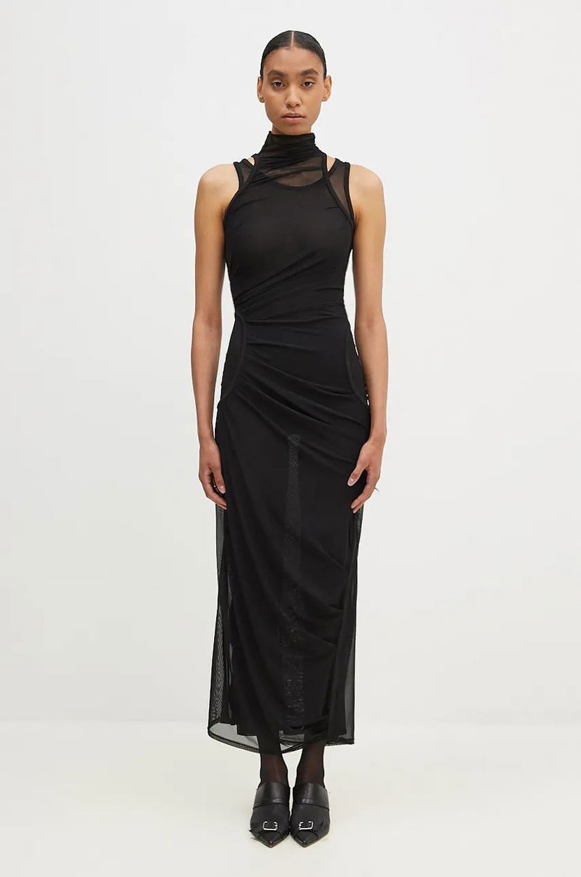 Kjole Coperni Maxi Mesh Dress Sort | COPR107557