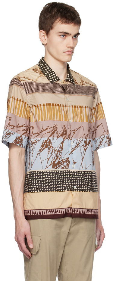 Skjorte Paul Smith Paul Smith Assembled Stripe Pattern Shirt Flerfarvet | M1R-905U-L02114, 1