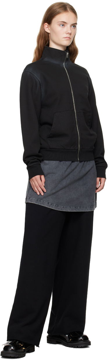 Sweatshirt We11done Embroidered-Logo Track Jacket Sort | WD-TJ2-24-815-U-BK, 3