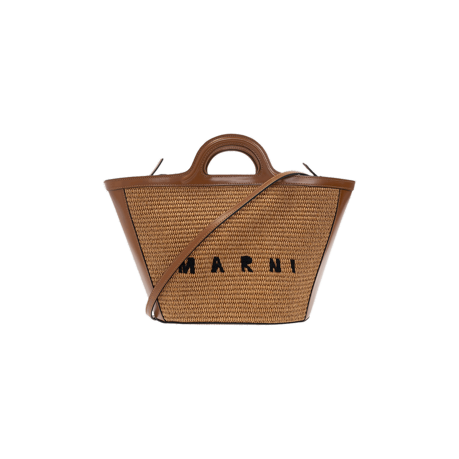 Mulepose Marni Medium Logo Woven Tote Bag Brun | BMMP0068Q0 P3860 00M50, 0