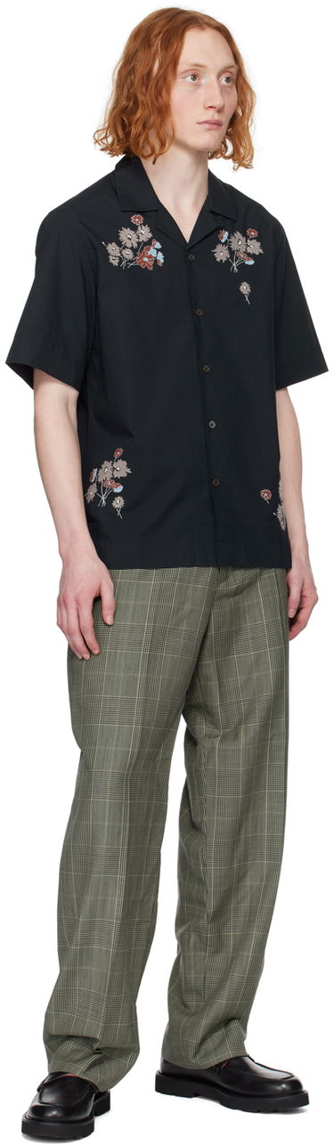 Skjorte Paul Smith Paul Smith Embroidered Short Sleeve Shirt Sort | M1R-905UE-M01592-49A, 3