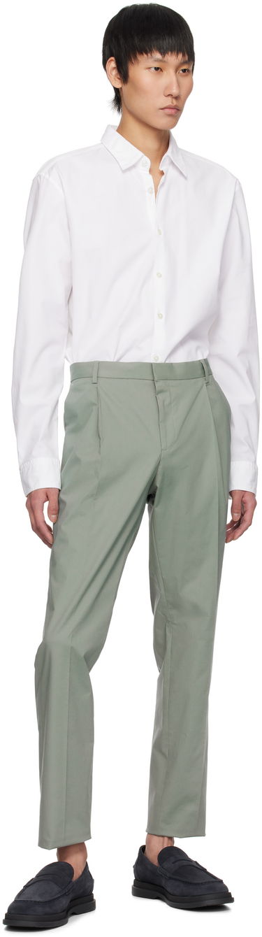 Bukser BOSS Hugo Pleated Trousers Grøn | 50532994, 3