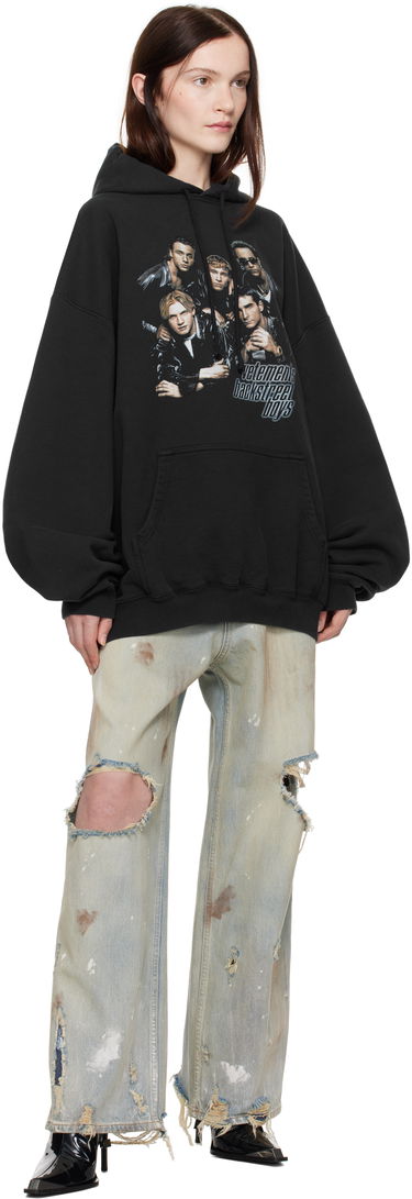 Sweatshirt VETEMENTS Vetements Backstreet Boys Print Hoodie Sort | UA66HD700B, 3
