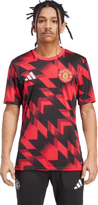 T-shirt adidas Originals Manchester United Pre-Match Jersey Rød | jp3233, 6