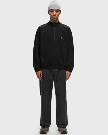 Sweatshirt ROA Heavy Half Zip Sweatshirt Sort | RBMW0334FA241, 1