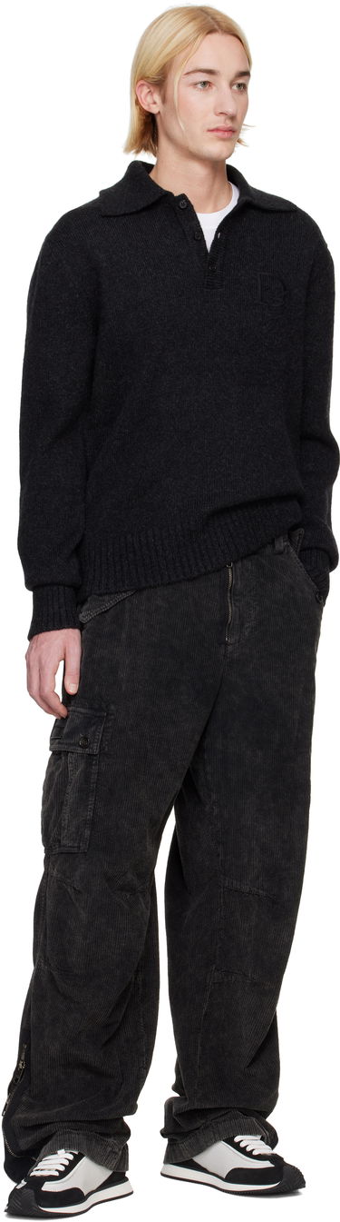 Cargo bukser Dolce & Gabbana Re-Edition Garment Dyed Cargo Pants Sort | GP0B9TG8LI1, 3