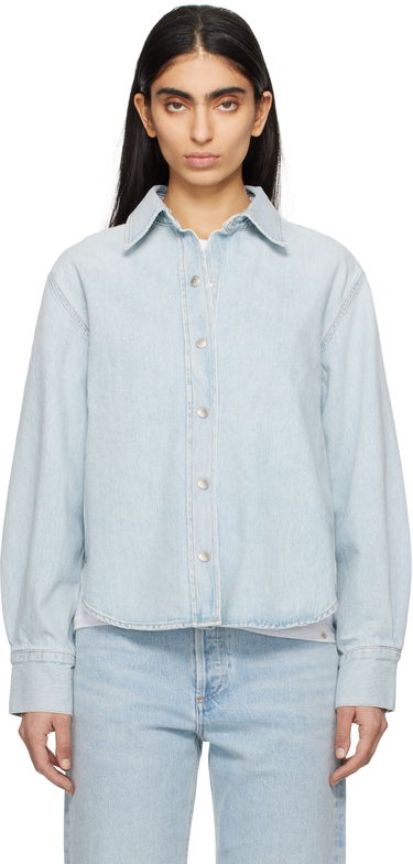 Skjorte AGOLDE AGOLDE Laurel Denim Button-Up Shirt Blå | A7358-3018, 0