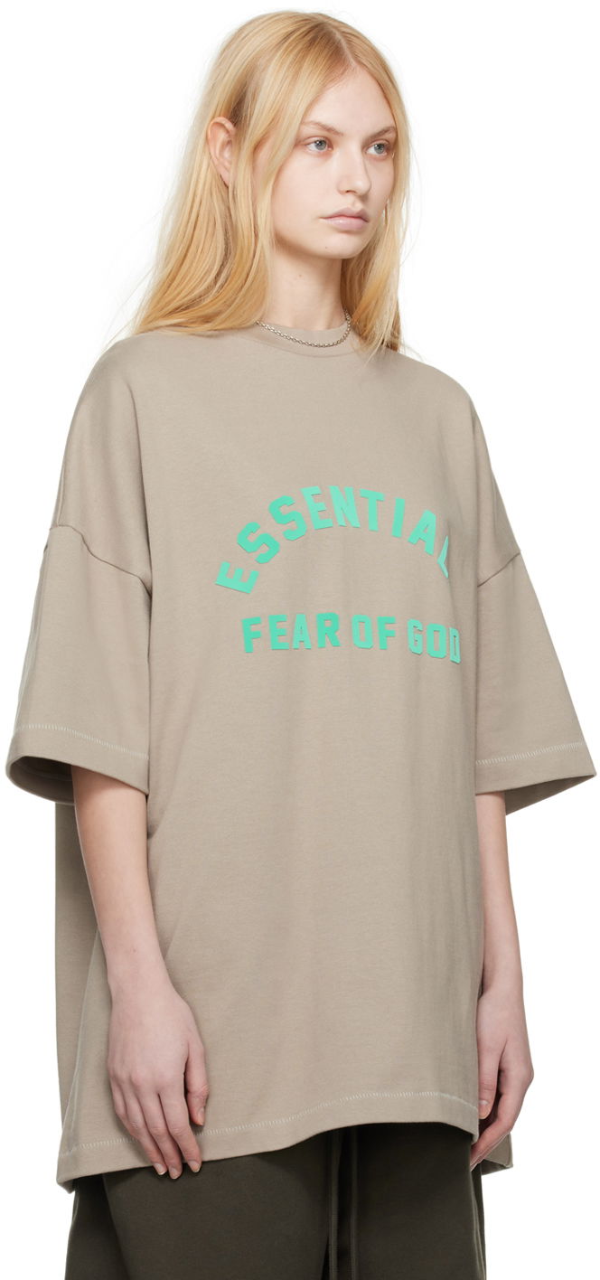T-shirt Fear of God Essentials Heavy Jersey Crewneck T-Shirt Grå | 125SP242005F, 1