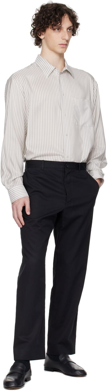 Skjorte The Row The Row Striped Shirt Hvid | 944-W3844, 4