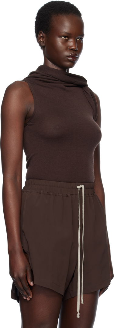 Tanktop Rick Owens Rick Owens Hollywood Banded Tank Top Beige | RP01E7666 M, 4
