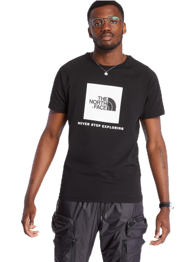 T-shirt The North Face Raglan Red Box Tee Sort | NF0A3BQOKY41