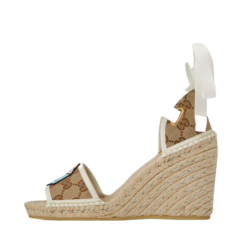Sneakers og sko Gucci GG Espadrille with Patch Beige White (Women's) Beige | 737511 FABOR 9741