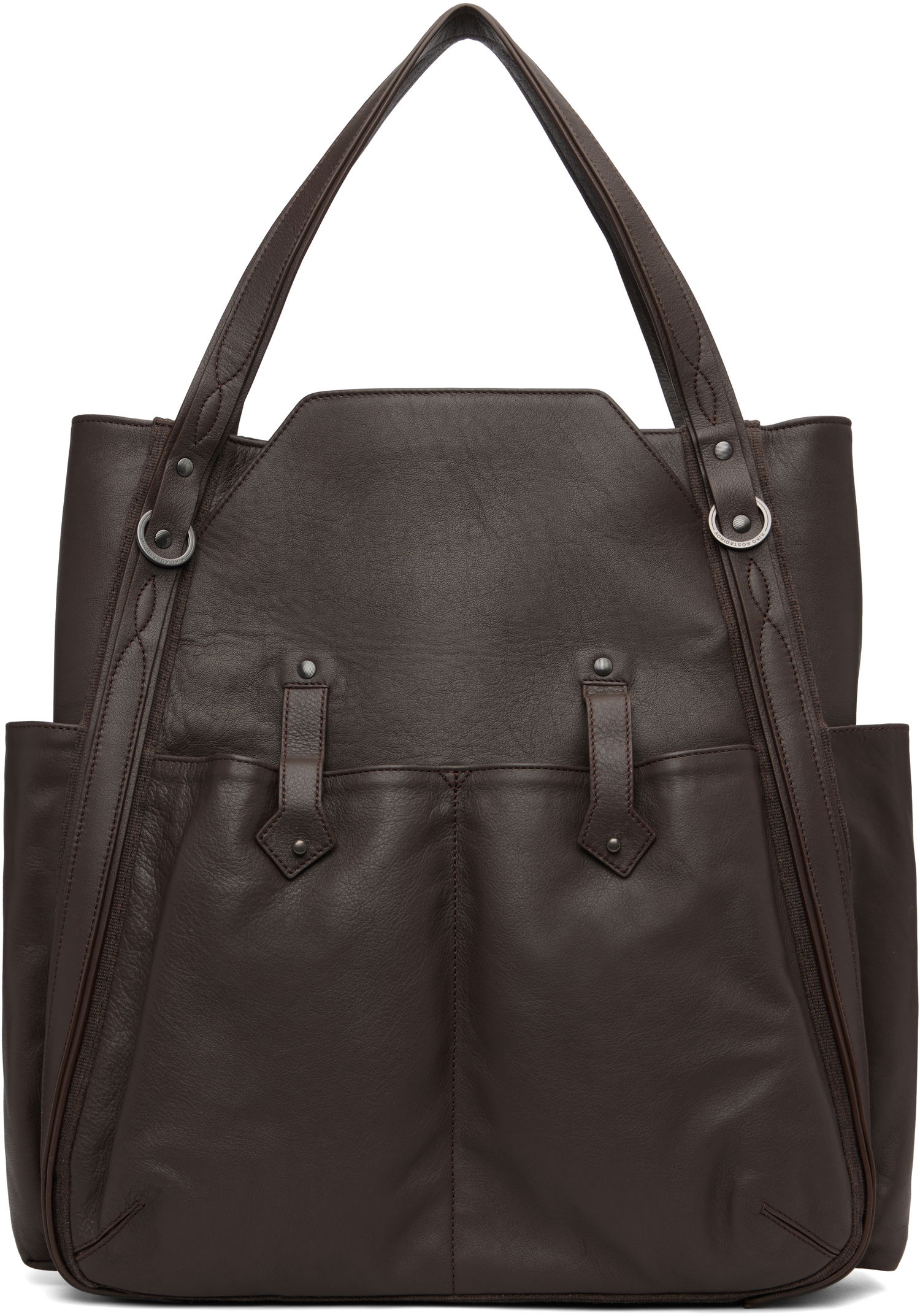 Mulepose KIKO KOSTADINOV Kiko Kostadinov Inex Leather Tote Brun | KKAW25BG04-148, 0
