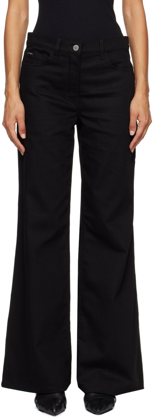 Bukser Courrèges Courrèges Hammer Baggy Jeans Sort | VESDPA253DE0020