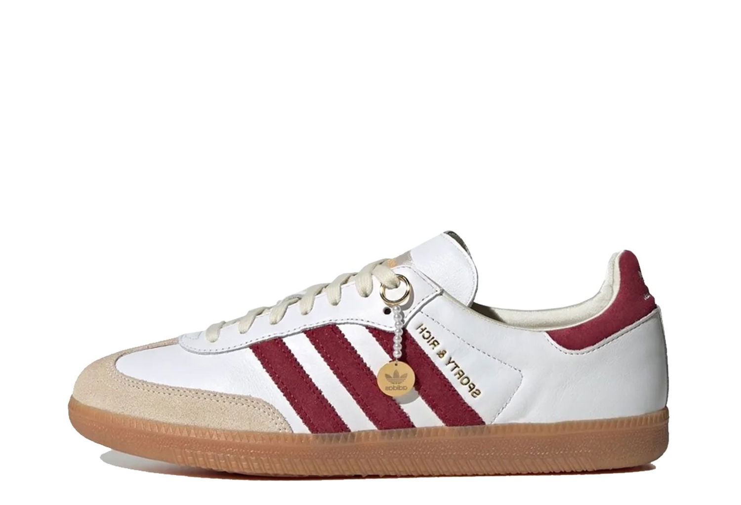 Sneakers og sko adidas Originals Sporty & Rich x Samba "White Burgundy" Bourgogne | IF5660, 1