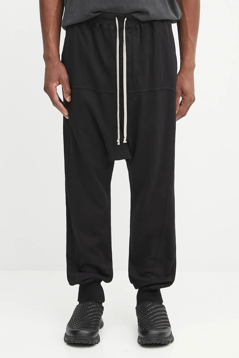 Joggingbukser Rick Owens Rick Owens DRKSHDW Prisoner Drawstring Sweatpants Sort | DU02E7395.RIG