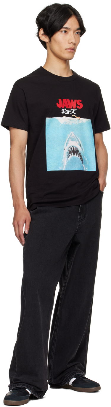 T-shirt WACKO MARIA WACKO MARIA 'Jaws' Graphic Crew Neck T-Shirt Sort | JAWS-WM-TEE01, 3