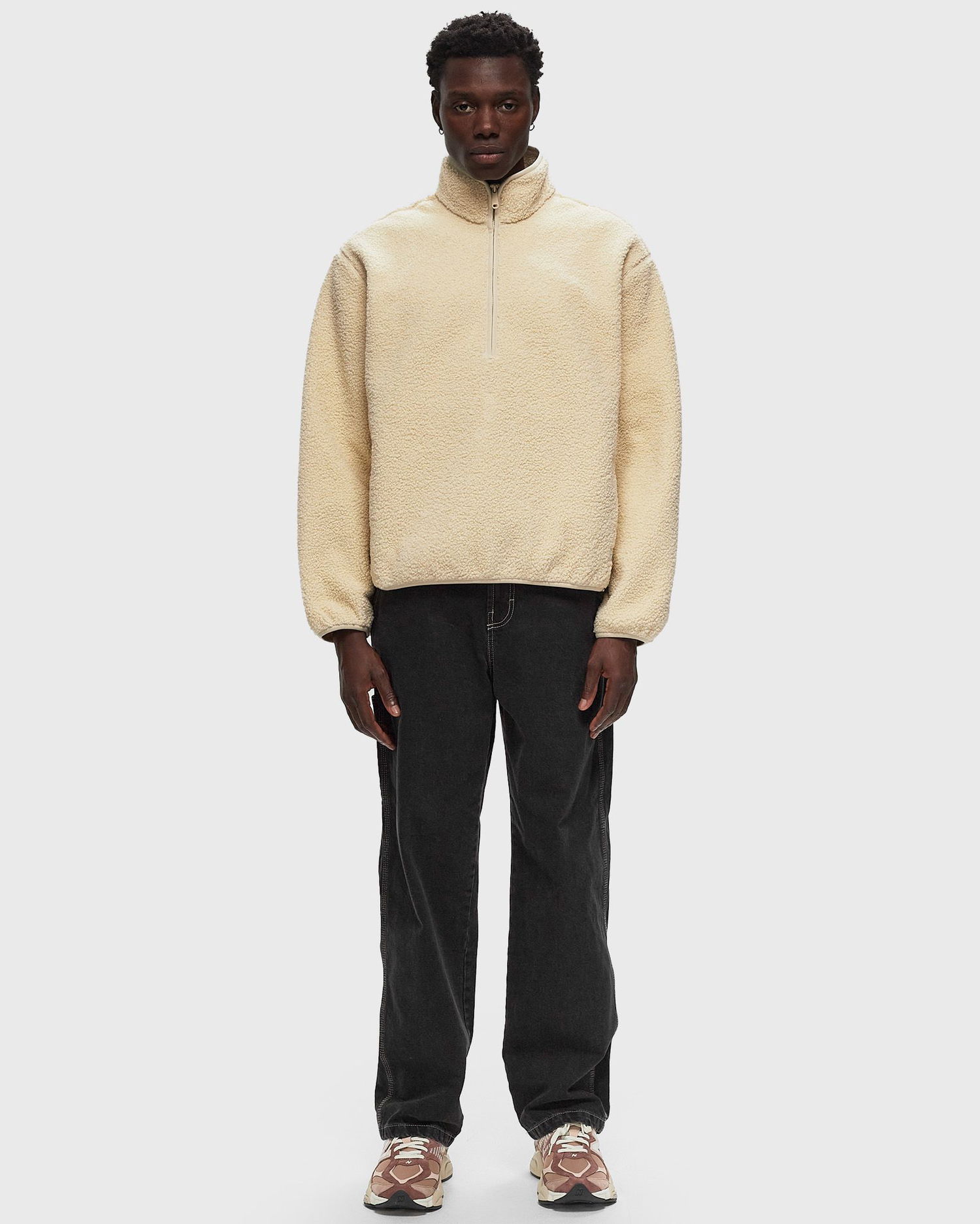 Jakke CALVIN KLEIN HALF ZIP SHERPA Beige | J30J326679ACX, 1