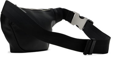 Rygsække og tasker BOSS Black Grained Faux-Leather Pouch Sort | 50523434, 2