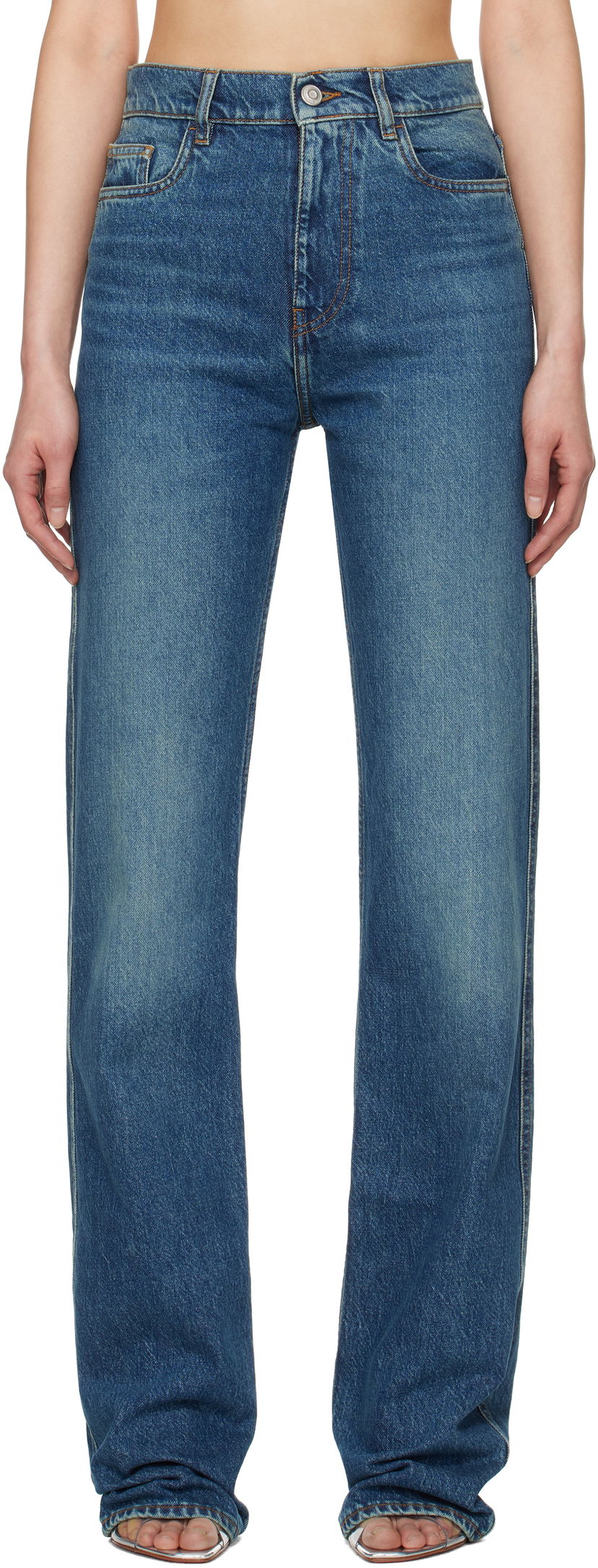 Jeans Coperni Coperni Straight Leg Jeans Blå | COPP78F2022