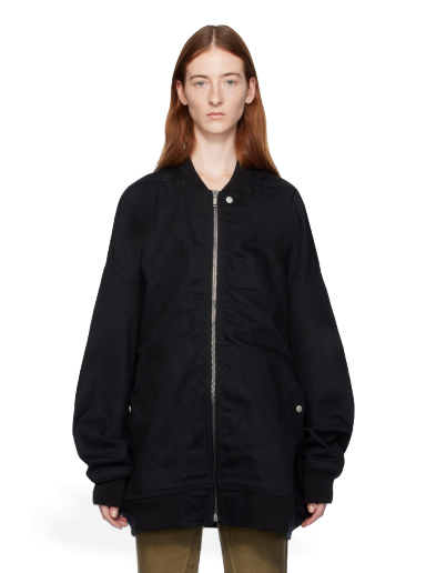 Jakke Rick Owens DRKSHDW Jumbo Flight Bomber Jacket Sort | DL02C3787 BLKJP