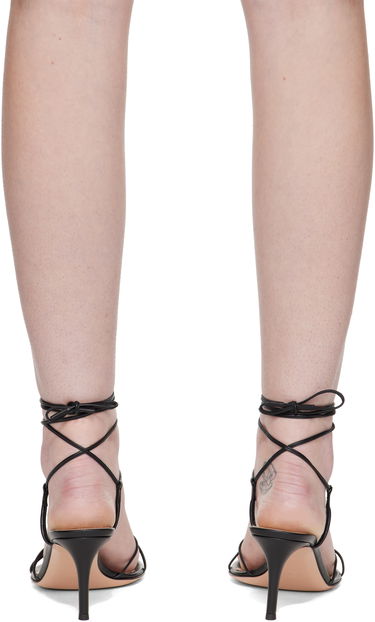 Sneakers og sko Gianvito Rossi Gianvito Rossi Strappy Nappa Heeled Sandals Sort | G32633-70RIC-NAP, 1