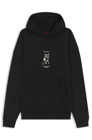 Sweatshirt BOSS Terry Hoodie with Boxing Artwork Sort | 50542399