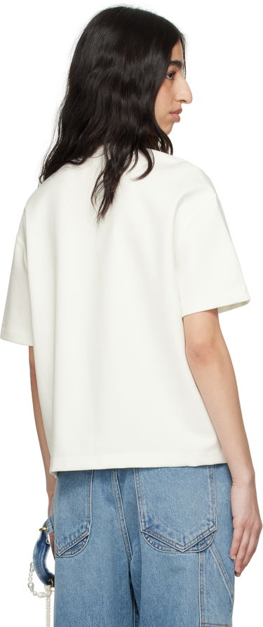 T-shirt Area AREA Crystal Heart Cutout Relaxed T-Shirt Hvid | 0000TS0026FA01, 2