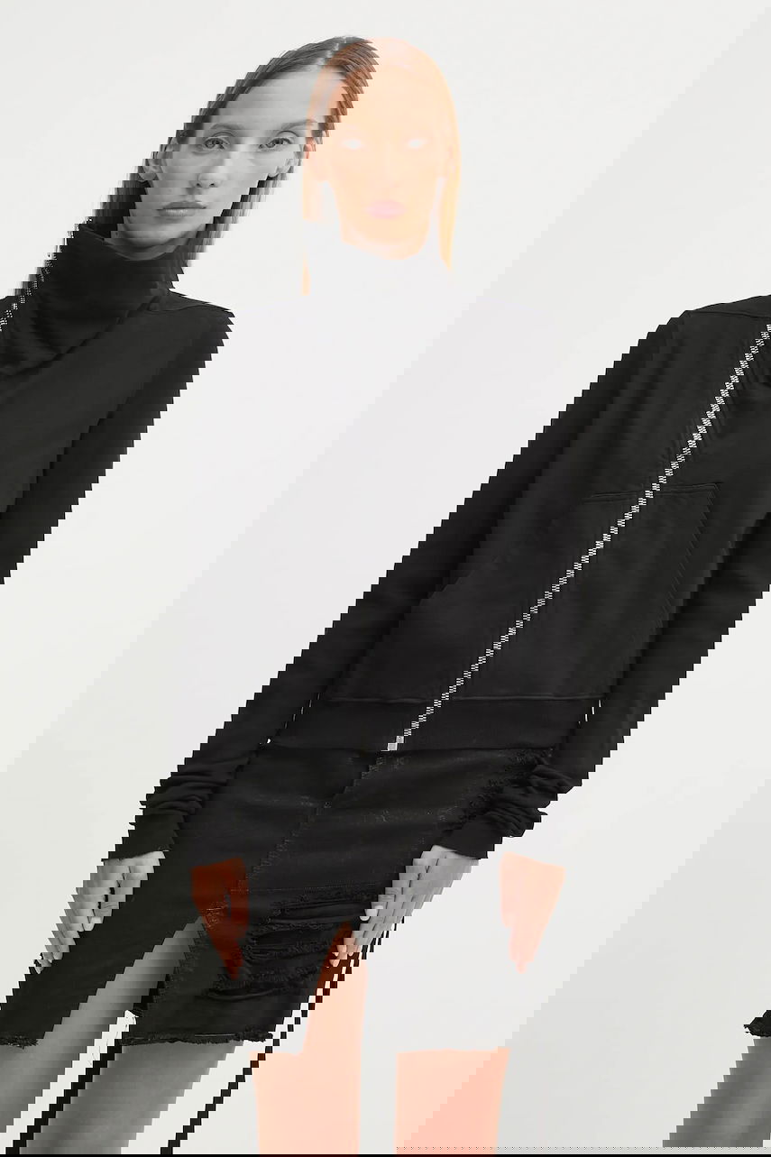 Sweatshirt Rick Owens Rick Owens DRKSHDW Mountain Zip-Up Hoodie Sort | DS02E7239.RIG, 0