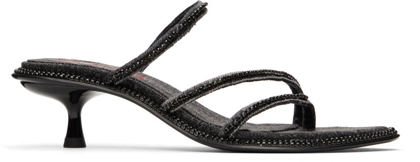 Skopleje Diesel D-Havanna Kittie Embellished Denim Heels Sort | Y03603 PR853