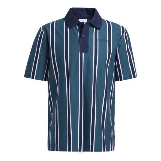 Polo skjorte adidas Originals Adidas Originals Stripe Sports Short Sleeve Polo Blå | GN3798