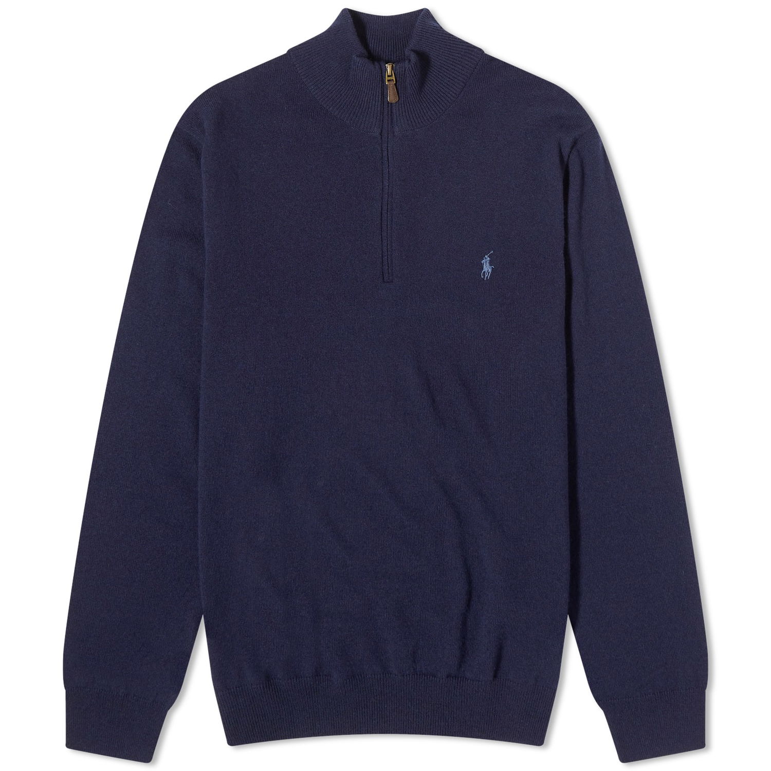 Sweatshirt Polo by Ralph Lauren Polo Ralph Lauren  Lambswool Half Zip Knit Hunter Mørkeblå | 710876756001, 0