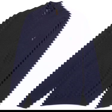 Sweatshirt Polo by Ralph Lauren Polo Ralph Lauren  Lambswool Half Zip Knit Hunter Mørkeblå | 710876756001, 0